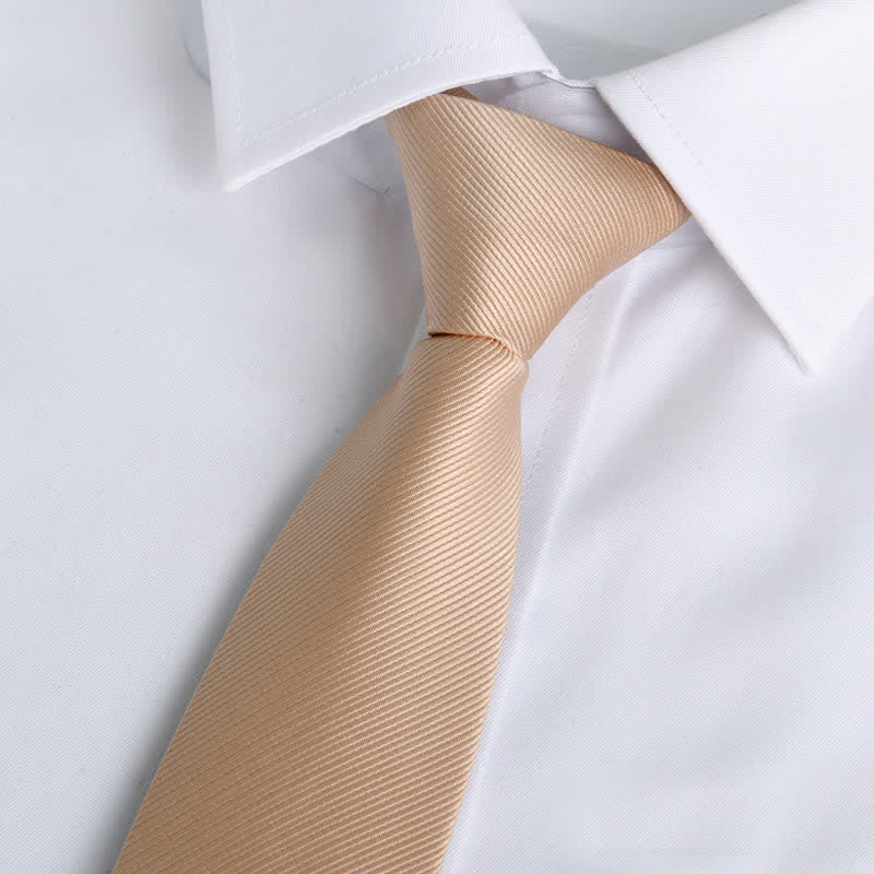 Men's Solid Color Zipper Tie Adjustable Necktie - Image 13