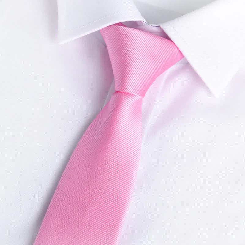 Men's Solid Color Zipper Tie Adjustable Necktie - Image 15