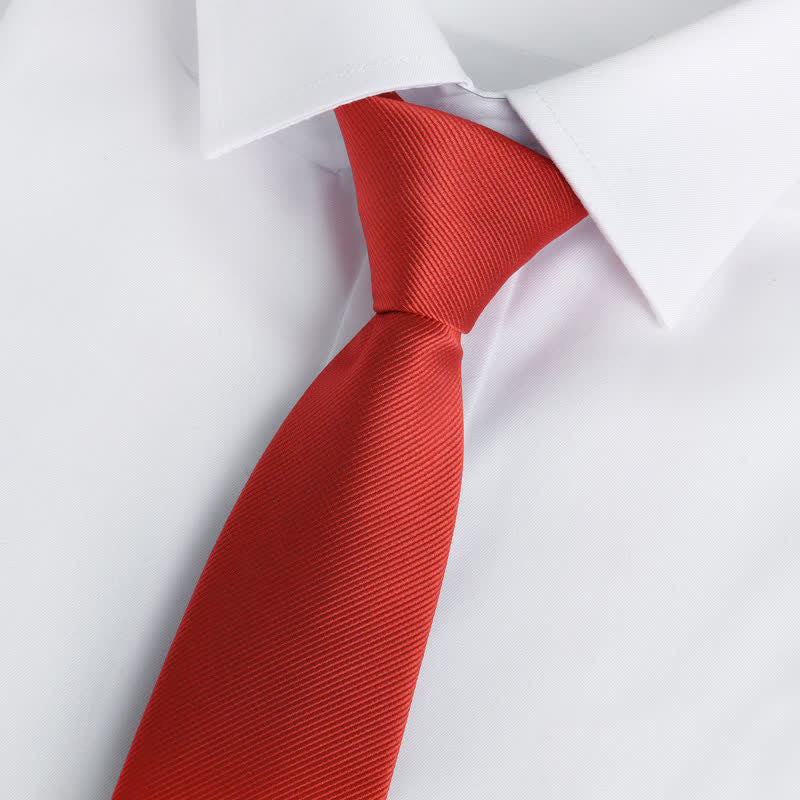 Men's Solid Color Zipper Tie Adjustable Necktie - Image 2