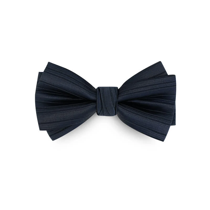 Men's Solid Color Twilled Formal Wedding Bow Tie - Image 13