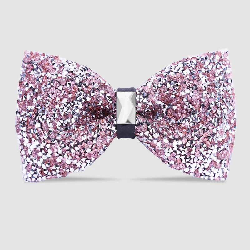 Men's Sparkle Star Glitter Crystal Bow Tie - Image 12
