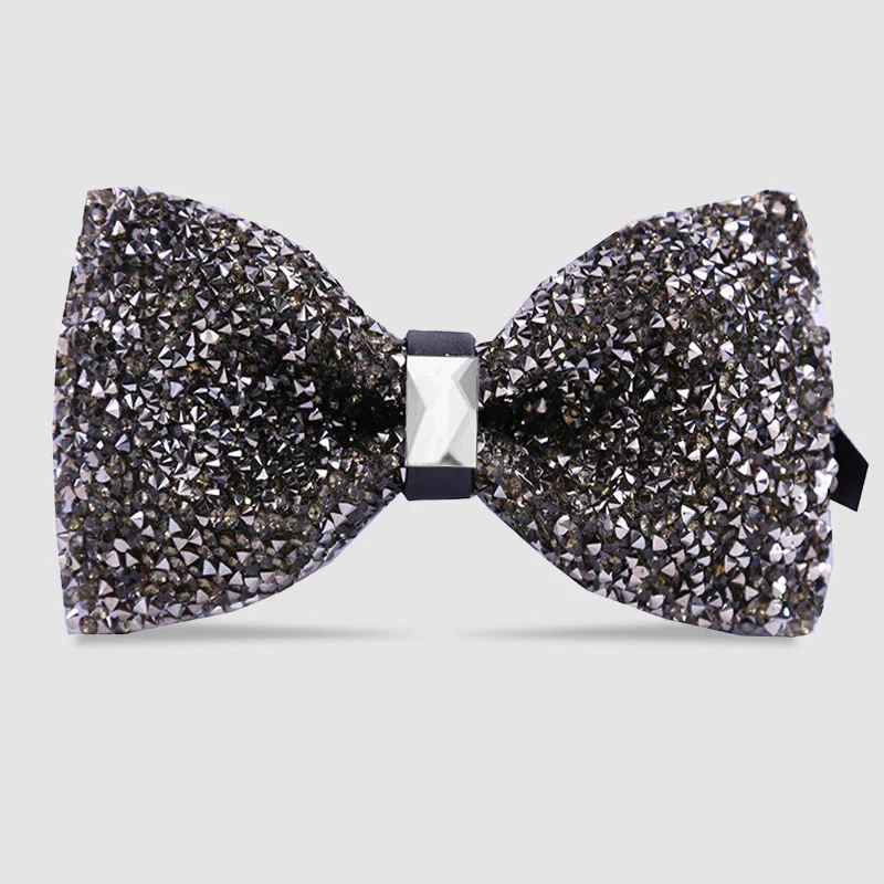 Men's Sparkle Star Glitter Crystal Bow Tie - Image 13