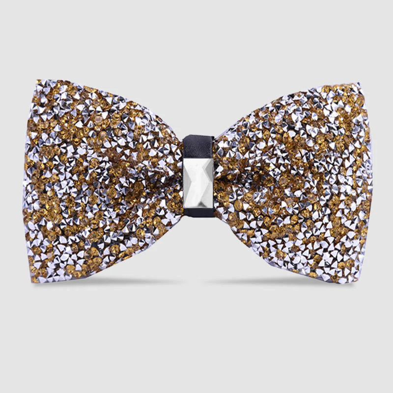 Men's Sparkle Star Glitter Crystal Bow Tie - Image 16