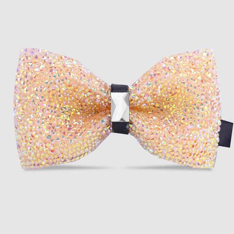 Men's Sparkle Star Glitter Crystal Bow Tie - Image 19