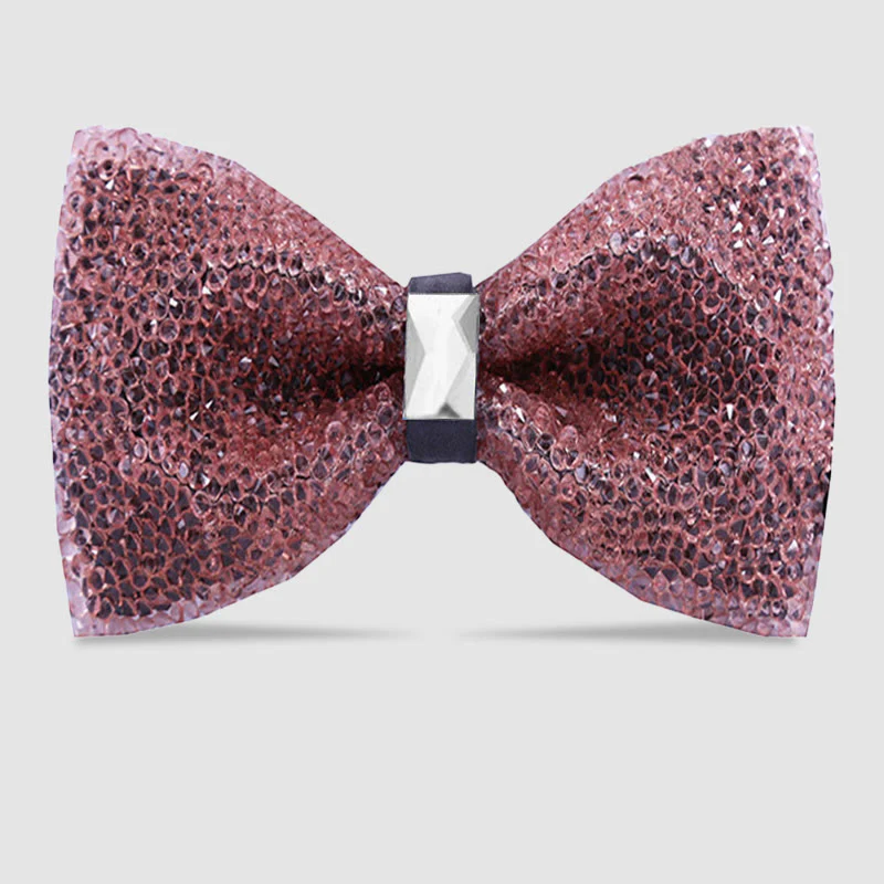 Men's Sparkle Star Glitter Crystal Bow Tie - Image 20