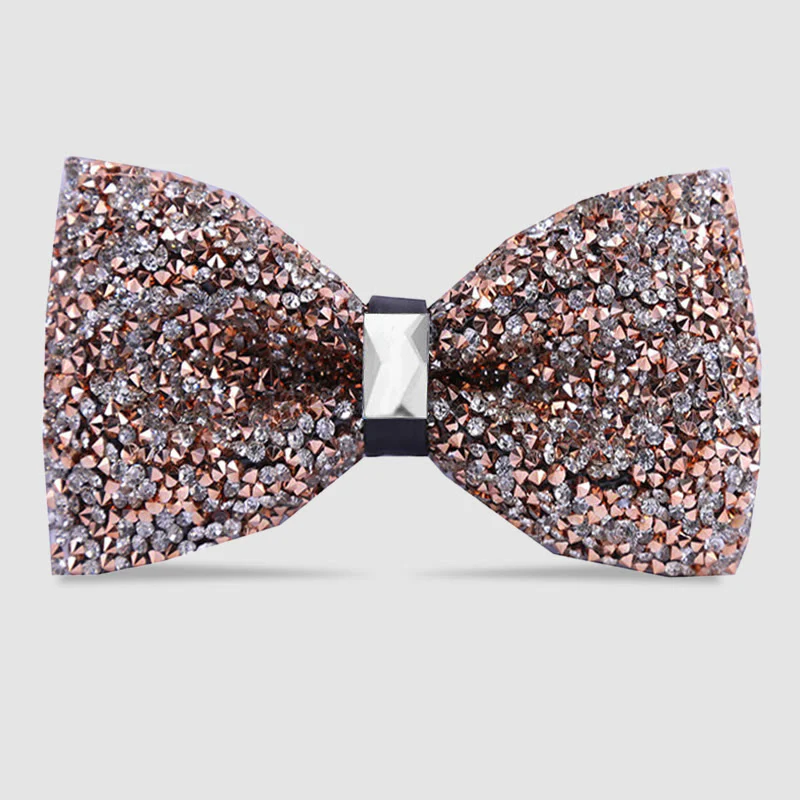 Men's Sparkle Star Glitter Crystal Bow Tie - Image 27
