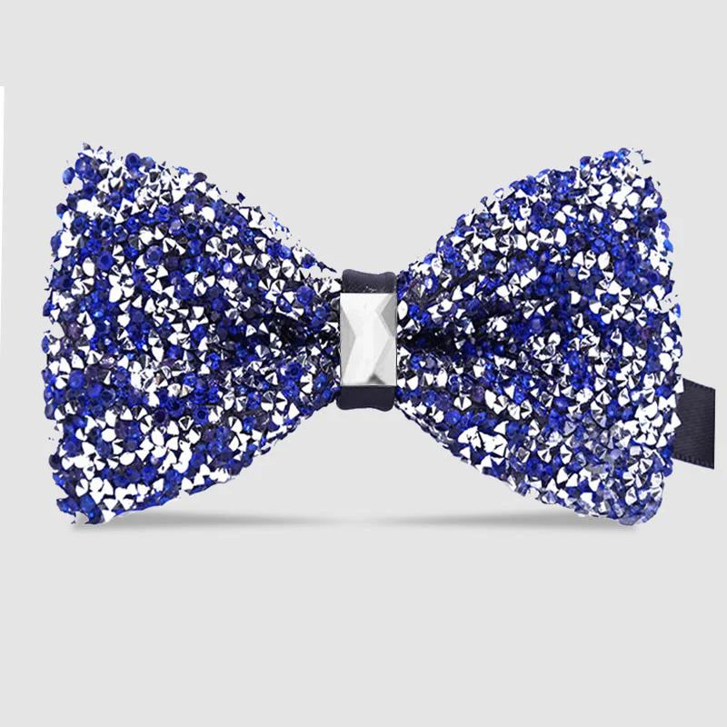Men's Sparkle Star Glitter Crystal Bow Tie - Image 3