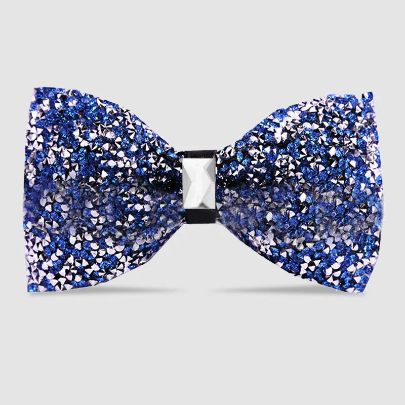 Men's Sparkle Star Glitter Crystal Bow Tie - Image 4