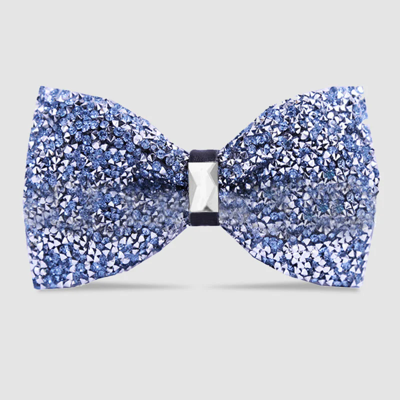 Men's Sparkle Star Glitter Crystal Bow Tie - Image 5