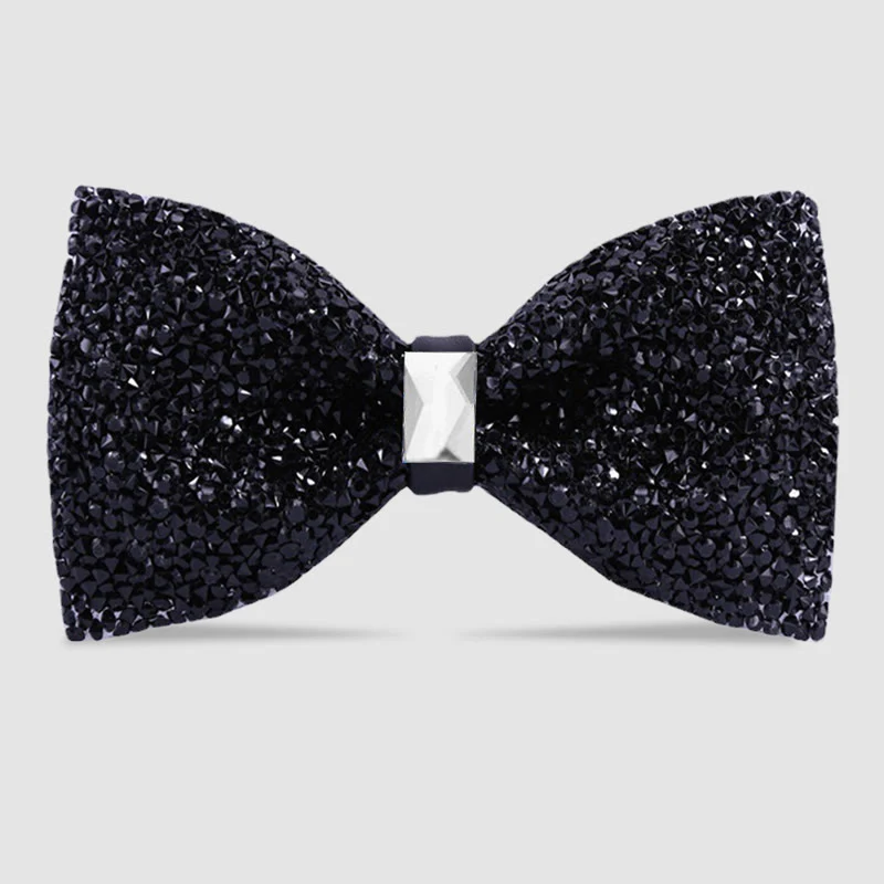 Men's Sparkle Star Glitter Crystal Bow Tie - Image 6