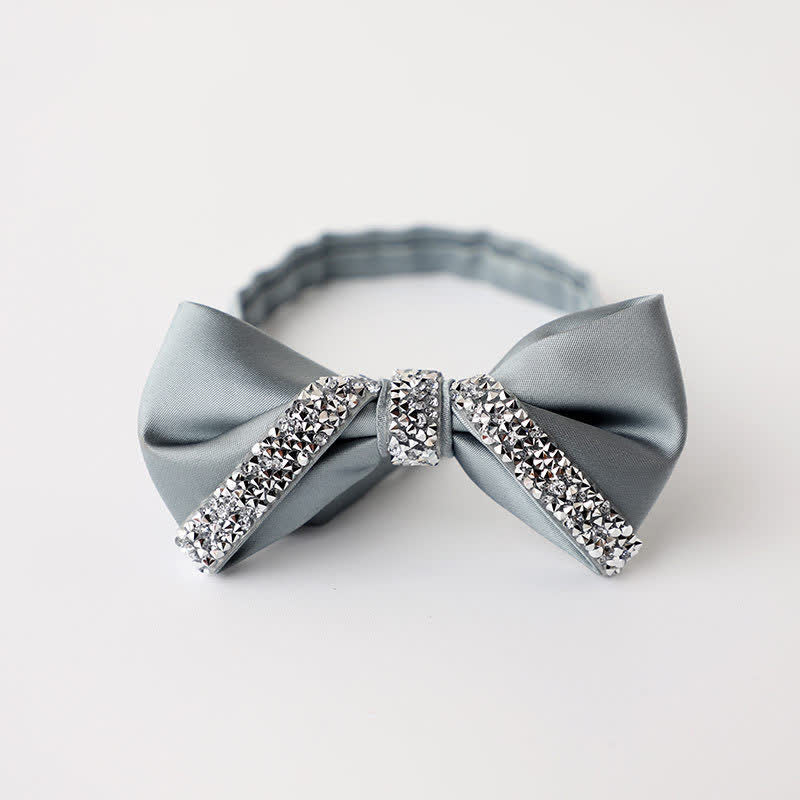 Men's Sparkling Rhinestone Wedding Bow Tie - Image 10