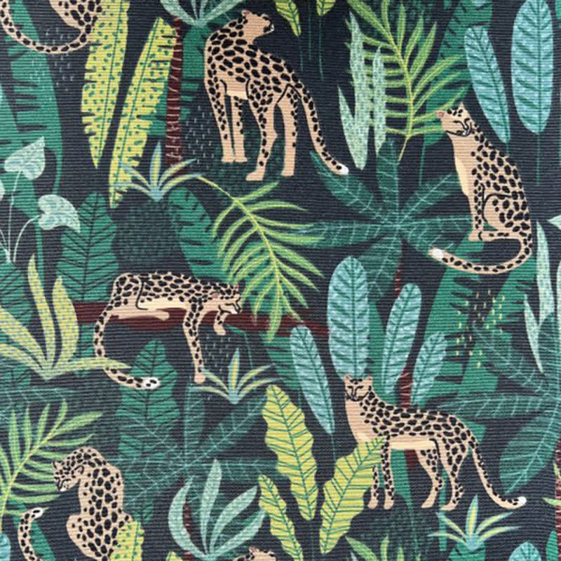 Men's Spotty Jaguar Green Rainforest Necktie - Image 2