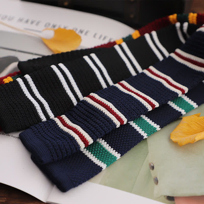 Men's Striped Narrow Suit Knitted Necktie - Image 2