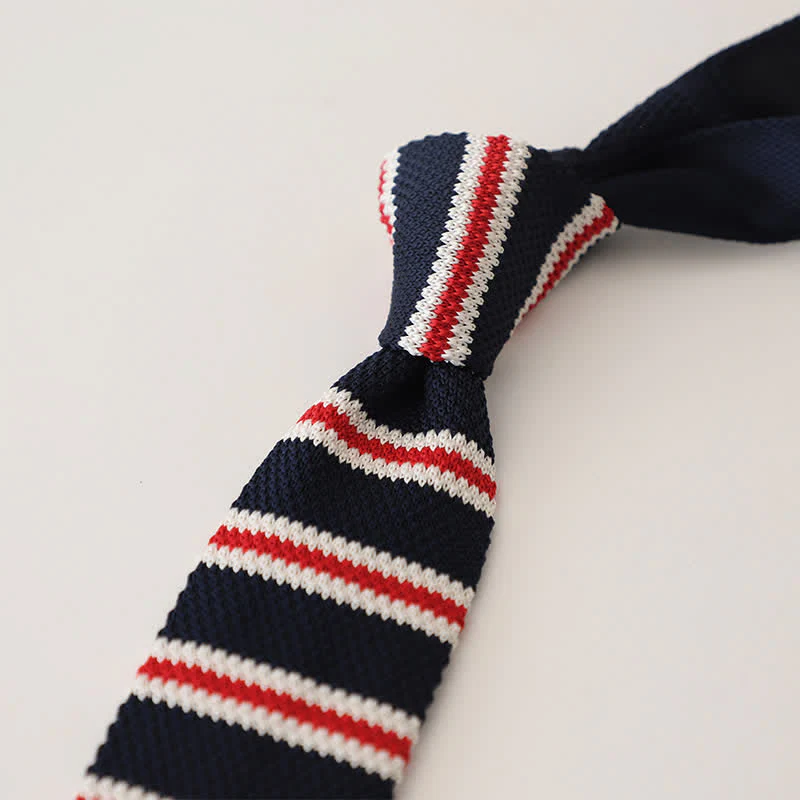 Men's Striped Narrow Suit Knitted Necktie - Image 7