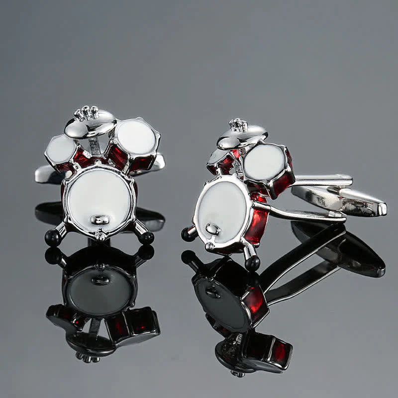Men's Stylish Music Instrument Note Cufflinks - Image 12