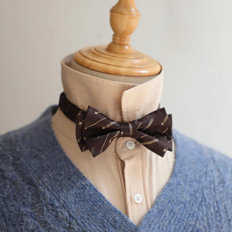 Men's Stylish Striped Dots Bow Tie - Image 2