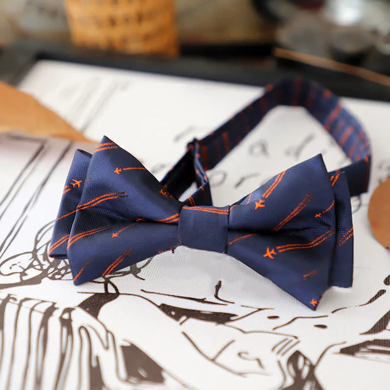 Men's Stylish Striped Dots Bow Tie - Image 8