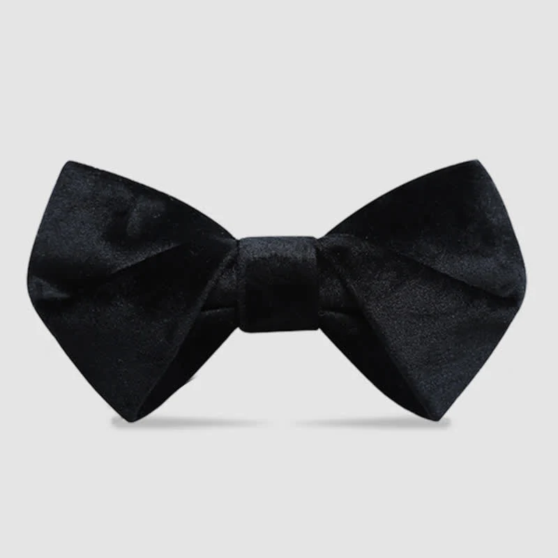 Men's Stylish Twist Velvet Bow Tie - Image 10