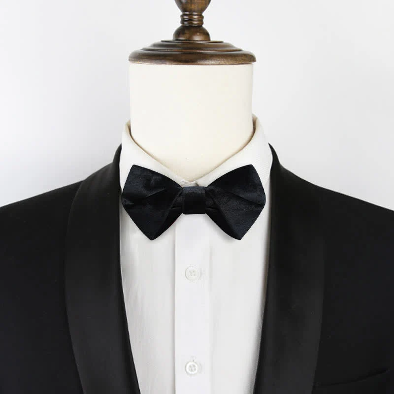 Men's Stylish Twist Velvet Bow Tie - Image 11