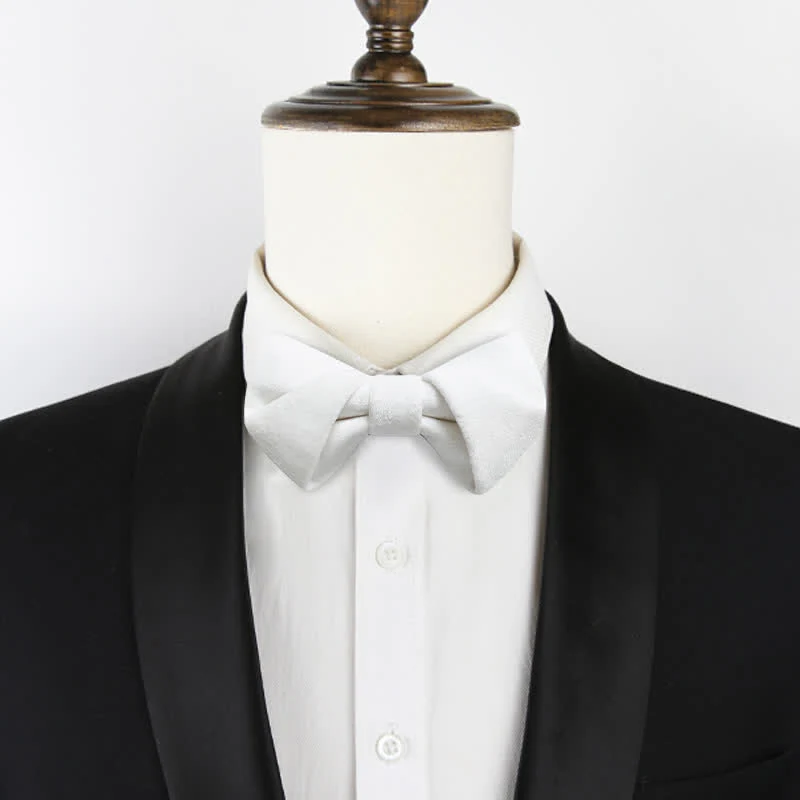 Men's Stylish Twist Velvet Bow Tie - Image 13