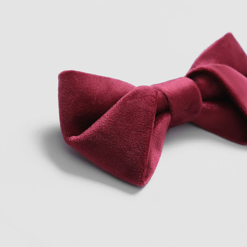 Men's Stylish Twist Velvet Bow Tie - Image 3