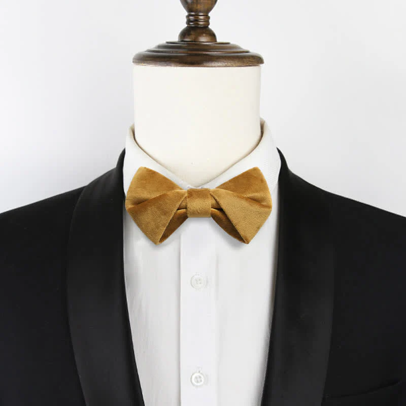 Men's Stylish Twist Velvet Bow Tie - Image 9