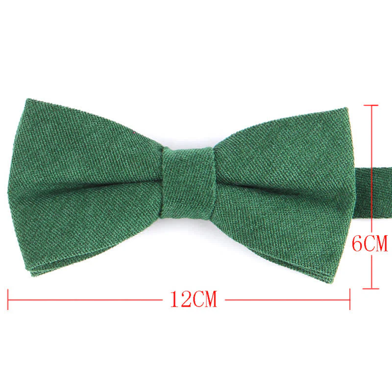 Men's Suede Solid Candy Color Formal Bow Tie - Image 6
