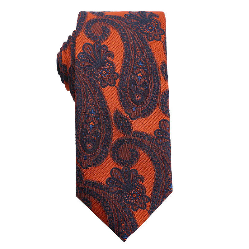Men's Summer Orange Series Evening Dress Accessories Necktie - Image 4