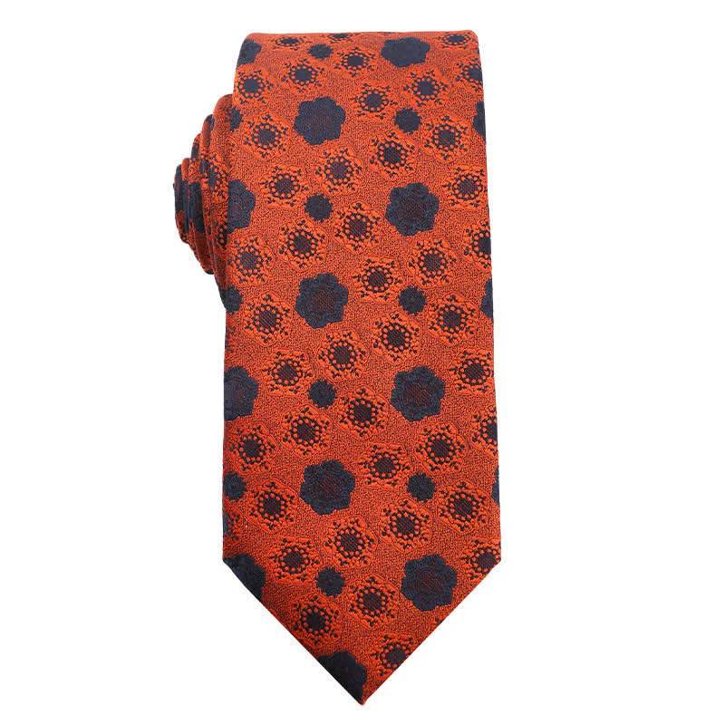 Men's Summer Orange Series Evening Dress Accessories Necktie - Image 9