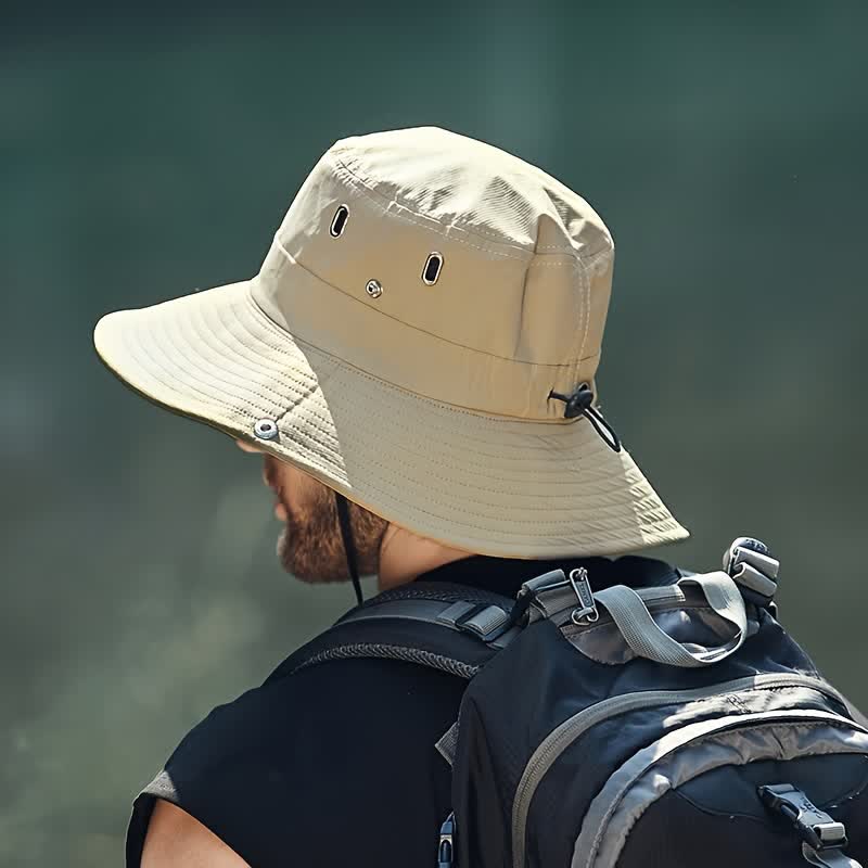 Men's Sunshade Big Brim Mountaineering Bucket Hat - Image 11