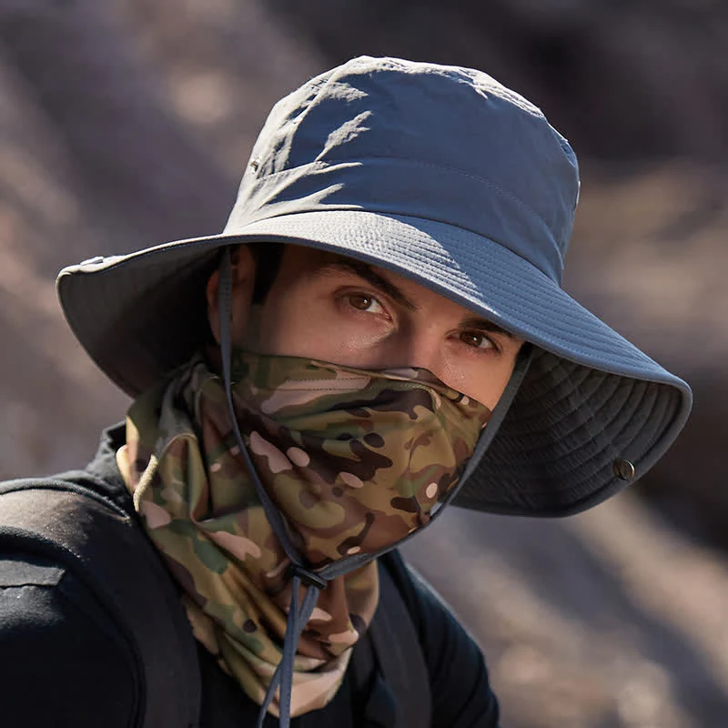 Men's Sunshade Big Brim Mountaineering Bucket Hat - Image 8