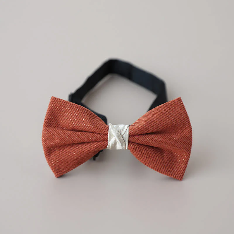 Men's Sweet Candy Color Two Tone Bow Tie - Image 3