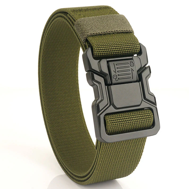 Men's Tactical Belt Elastic Quick Release Nylon Belt - Image 10
