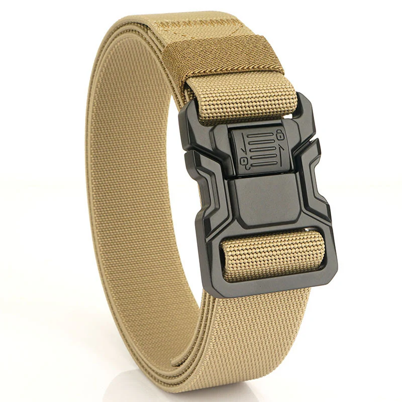 Men's Tactical Belt Elastic Quick Release Nylon Belt - Image 11