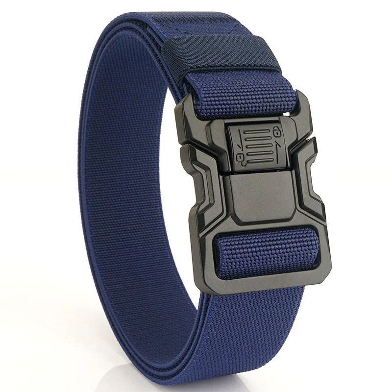 Men's Tactical Belt Elastic Quick Release Nylon Belt - Image 12