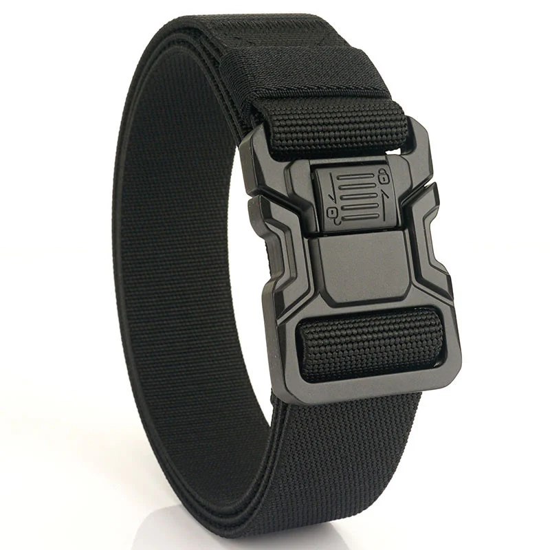 Men's Tactical Belt Elastic Quick Release Nylon Belt - Image 2
