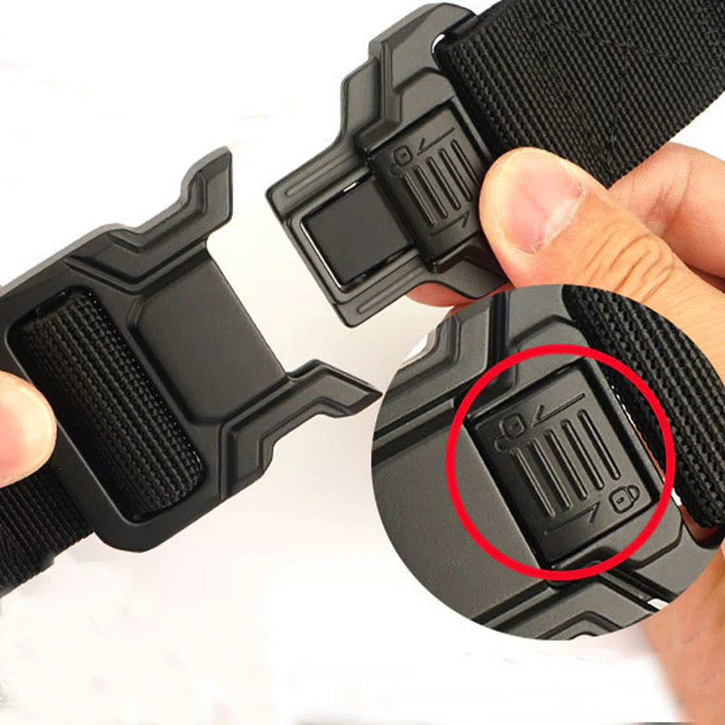 Men's Tactical Belt Elastic Quick Release Nylon Belt - Image 4
