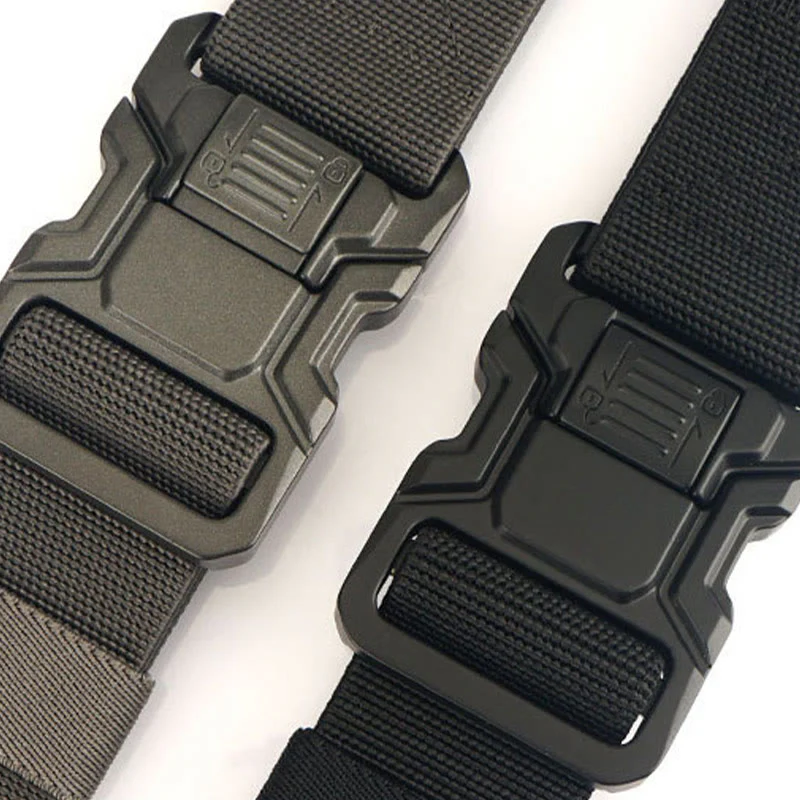 Men's Tactical Belt Elastic Quick Release Nylon Belt - Image 7