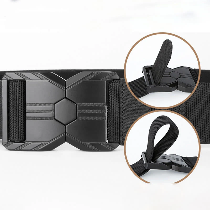 Men's Tactical Belt Elastic Quick Release Waistband - Image 6
