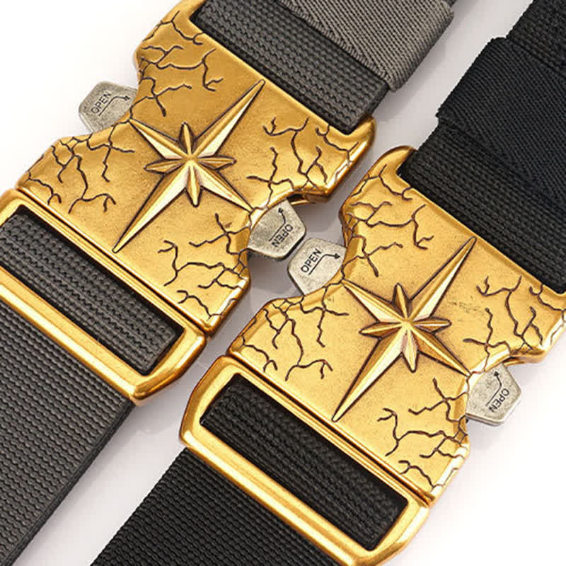 Men's Tactical Quick Release Elastic Canvas Belt - Image 4