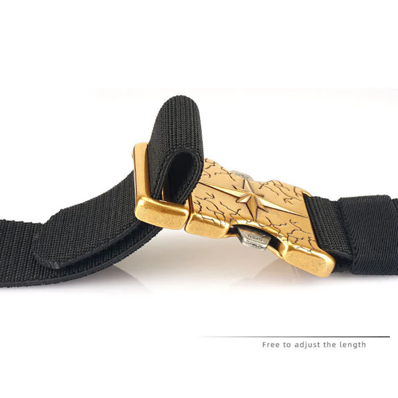 Men's Tactical Quick Release Elastic Canvas Belt - Image 6