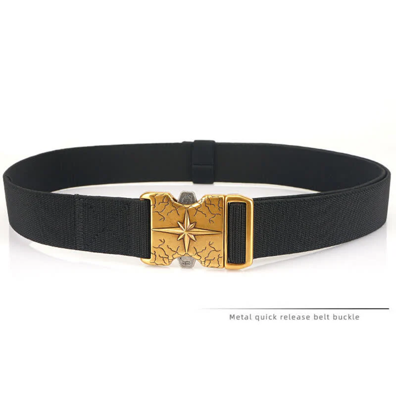Men's Tactical Quick Release Elastic Canvas Belt - Image 9