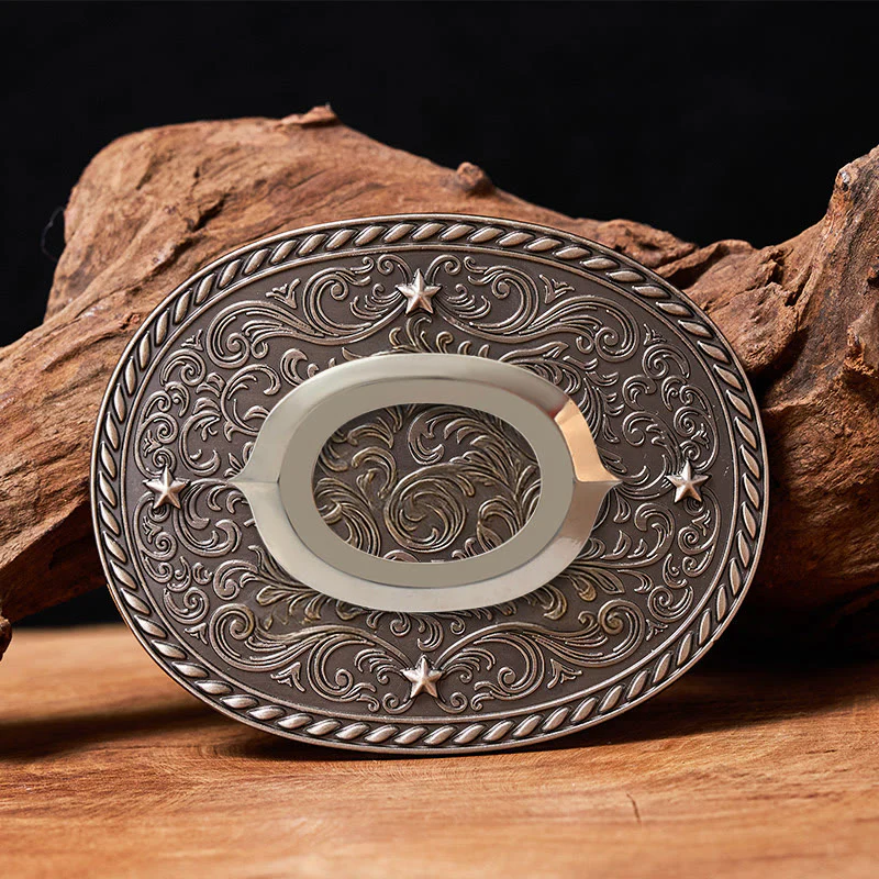 Men's Timeless DIY Initial Letter Silver Buckle Leather Belt - Image 17