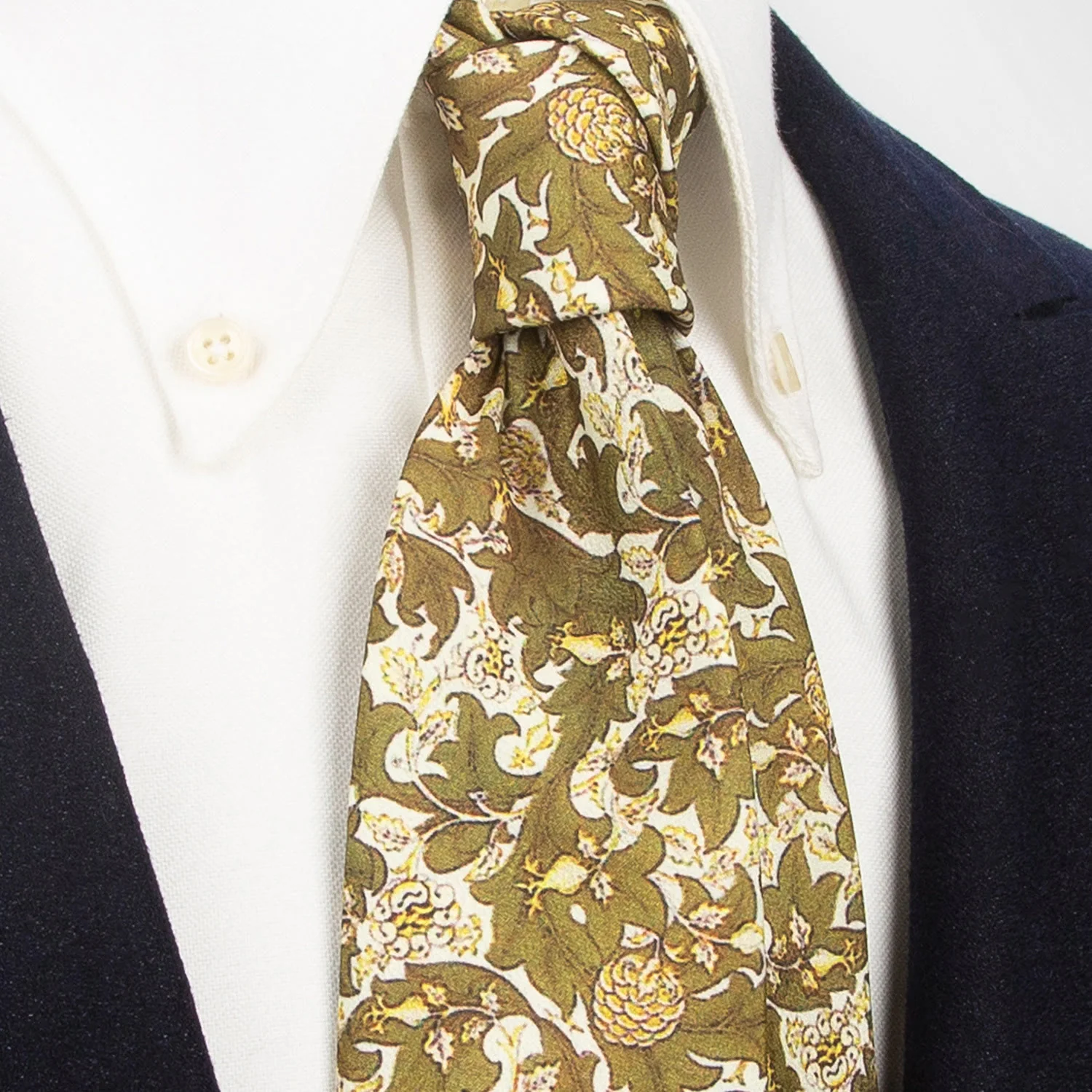Men's Timeless Style Retro Floral Print Wide Necktie - Image 16