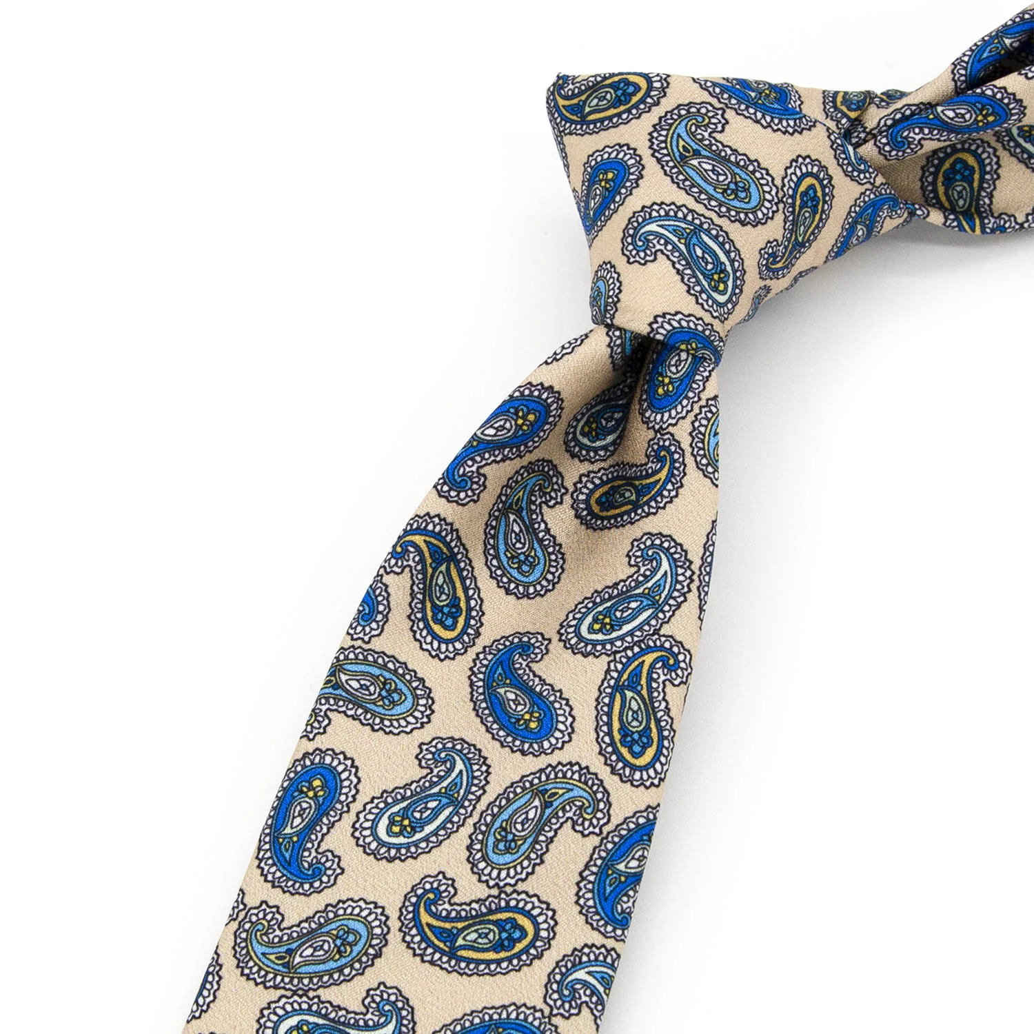 Men's Timeless Style Retro Floral Print Wide Necktie - Image 30