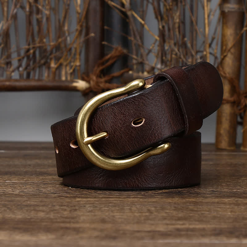 Men's Trend Worn-out Wrinkled Leather Belt - Image 3