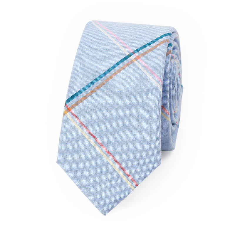 Men's Trendy Plaid Pattern Bow Tie Handkerchief Necktie - Image 55