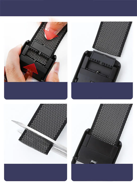 Men's Two Side Use Rotatable Buckle Sports Belt - Image 11