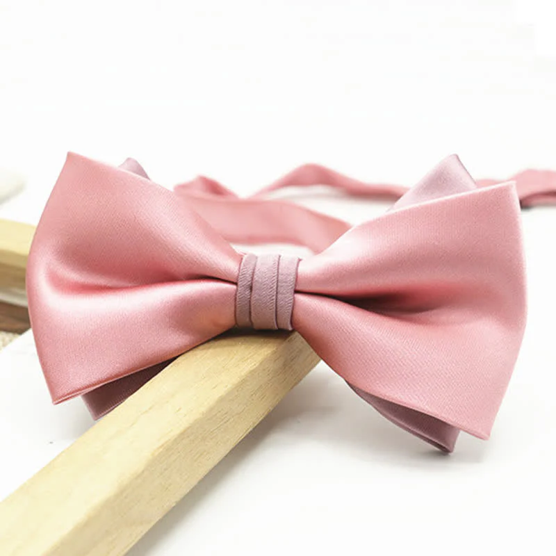 Men's Two Tone Double-Deck Wedding Business Bow Tie - Image 13