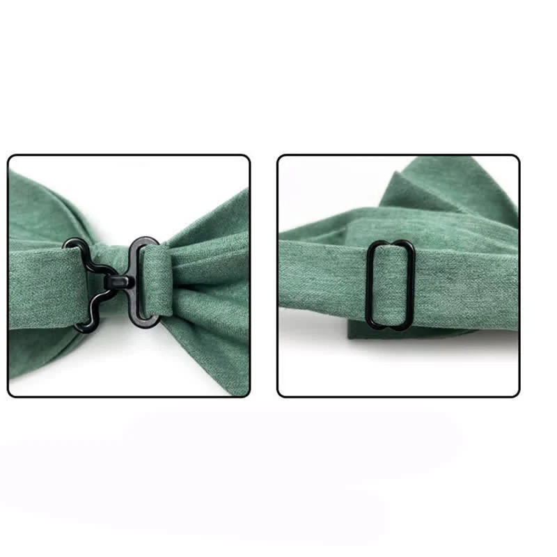 Men's Two Tone Double-Deck Wedding Business Bow Tie - Image 6
